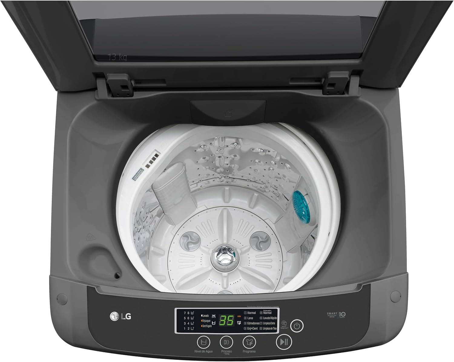 LG Top Loading Washing Machine, Inverter, 11 kg - Dark Silver, T1164NEHGB