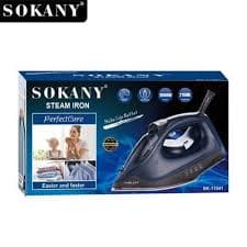 Sokany Steam Iron Clothes, 1600 Watt - Blue