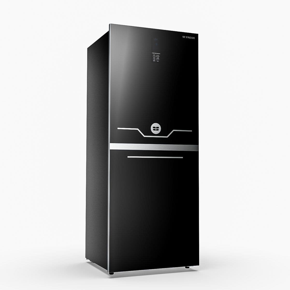 Fresh Vertical Deep Freezer, 255 Liters, 7 Drawers, Digital, Glass, FNU-MT300GBH - Black