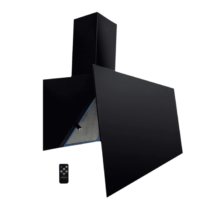 Purity Built-in Set, 90cm Extractor Hood, 1000 m³/h Extraction Power, ROSE PLUS BL 90CM - Black+ 90cm Gas Oven, 97 Liters, Digital, OPT902GGD - Black + 90cm Gas Hob, 5 Burners, Heavy Cast Iron Pan Supports, HPT911G - Black