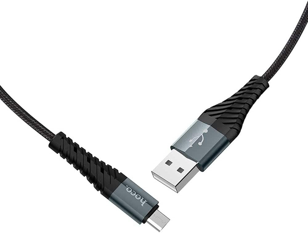 Hoco USB to Micro USB Charging Cable - Black