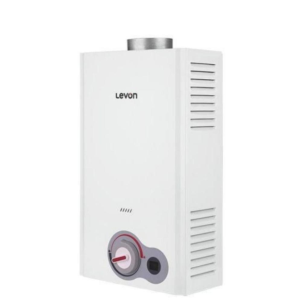 Levon Gas Digital Water Heater, 10 Liters, White - 6518122