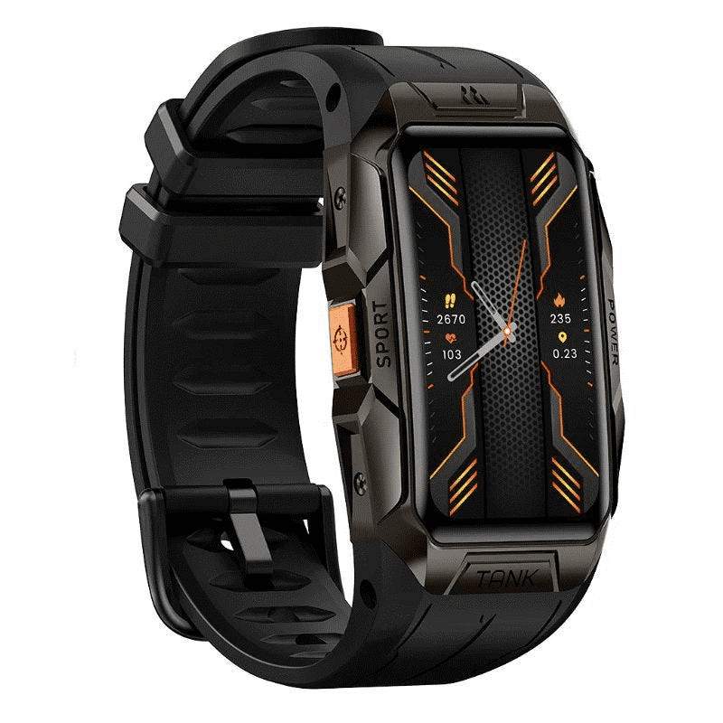 Kospet Tank X1 Smart Watch, 1.47 Inch - Black
