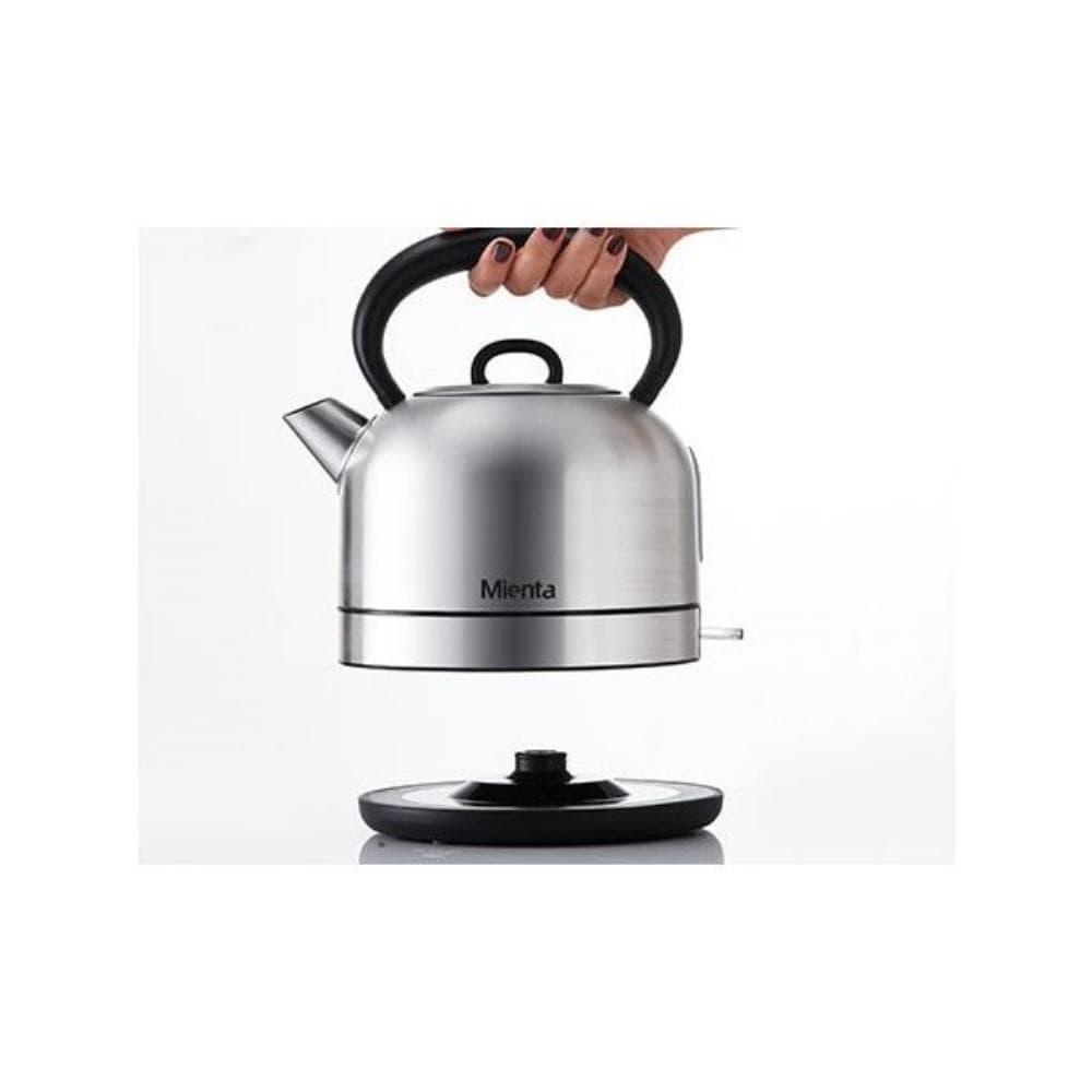 Mienta Electric Kettle, 1.7 Liter, Stainless Steel - EK201020A