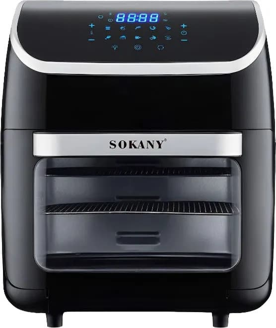 قلاية هوائية سوكانى، 2500 وات، سعة 12 لتر - اسود، Sk-8039