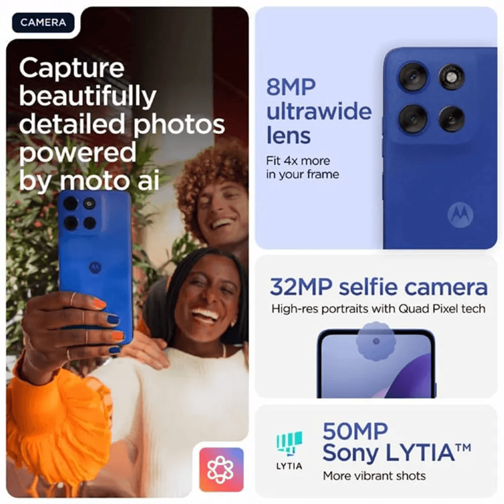 Motorola Moto G56, Dual Sim, 256GB, 12GB Ram, 5G - Pantone Dazzling Blue