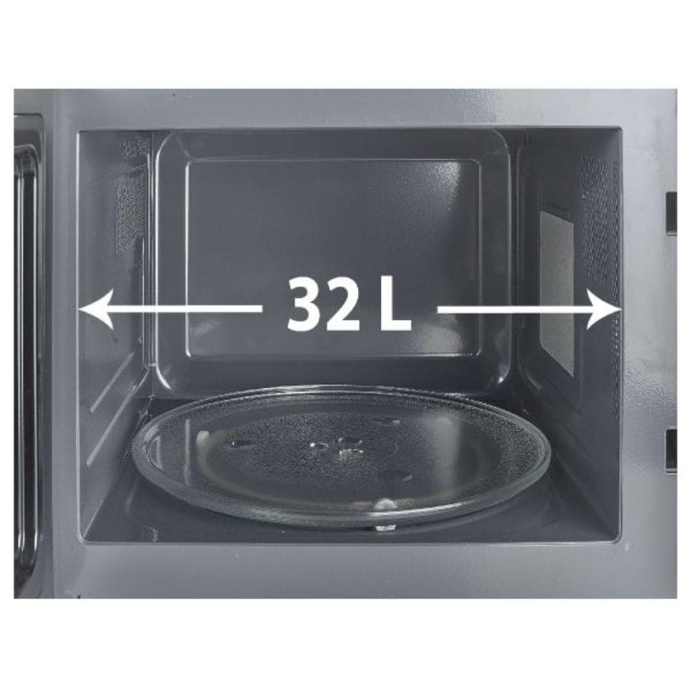 Mienta Eclipse Microwave with Grill, 32 Liter 1000 Watt, MW321117A - Black
