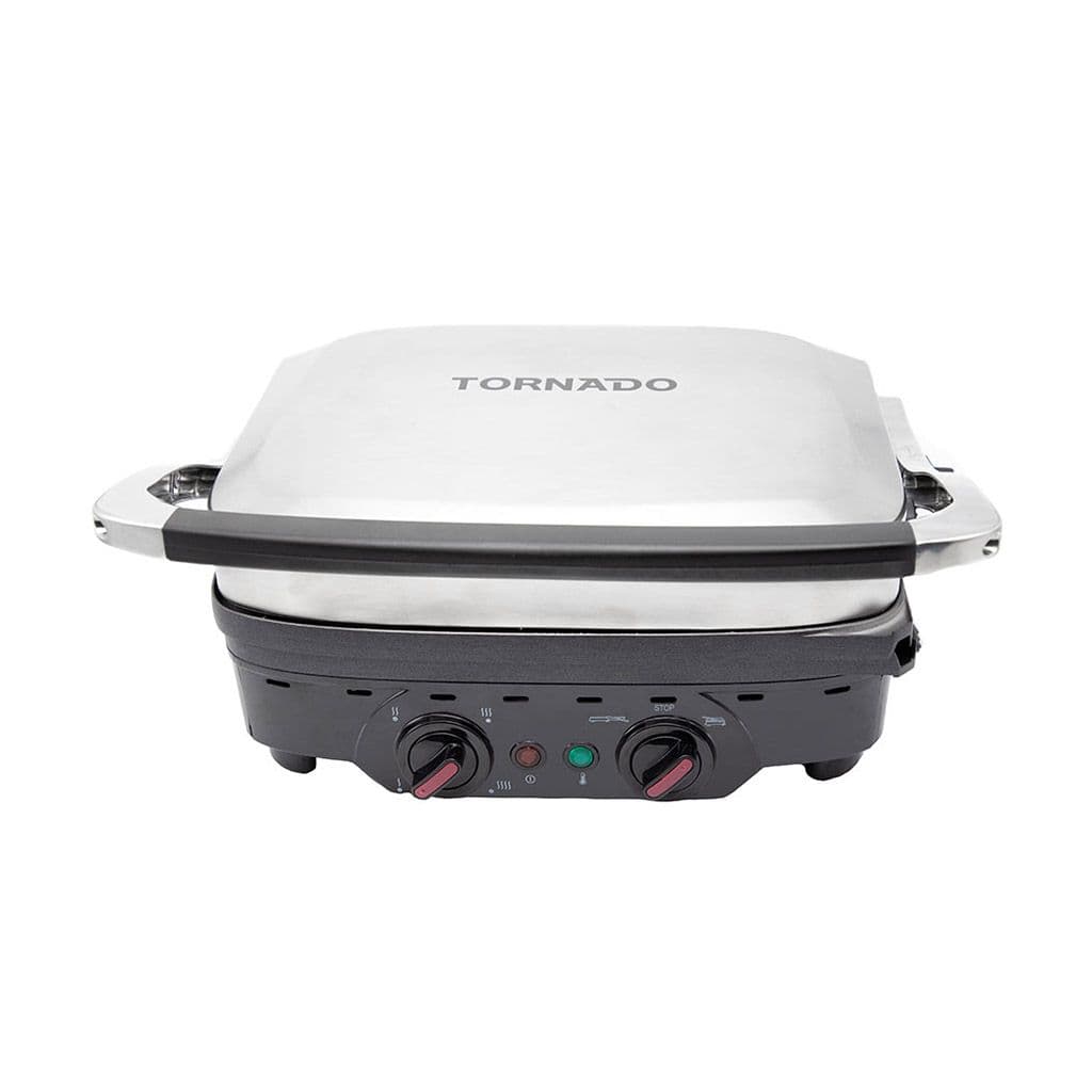 شواية كهربائية تورنيدو، 1800 وات، ستانلس، جريل، TCOOK1800 - اسود