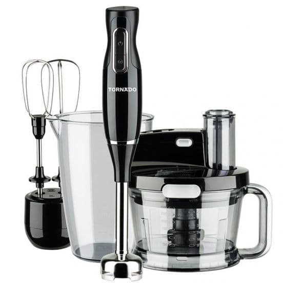 Tornado Hand Blender 1000 Watt, Food Processor, Whisk, THB-1000MKL - Black