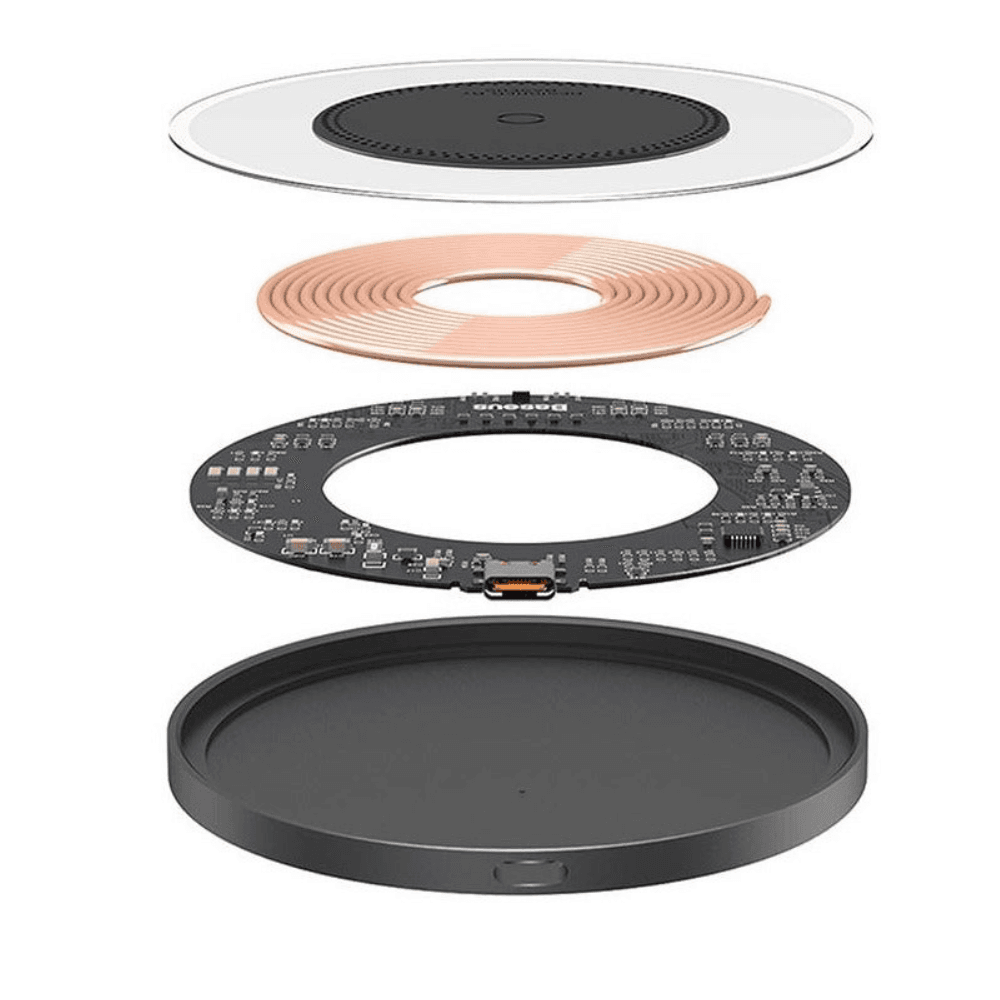 Baseus Simple 2 Fast Charge Wireless Charger, 15W, CCJJ050001 - Black