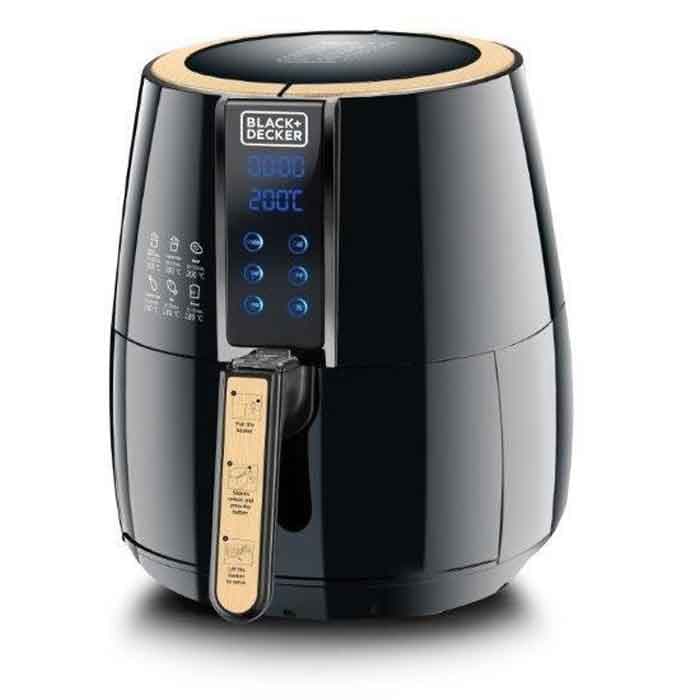 BLACK+DECKER Digital Air Fryer AerOfry - 4 Liter - AF400 - Black - (2B warranty)
