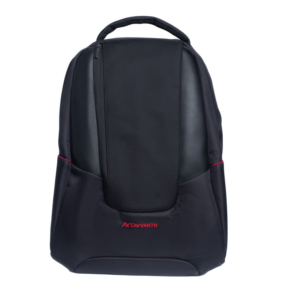 L'avvento Laptop Backpack, Made by High Quality Polyester Foamed Material with L’avvento Zipper Puller fits up to 15.6", Black