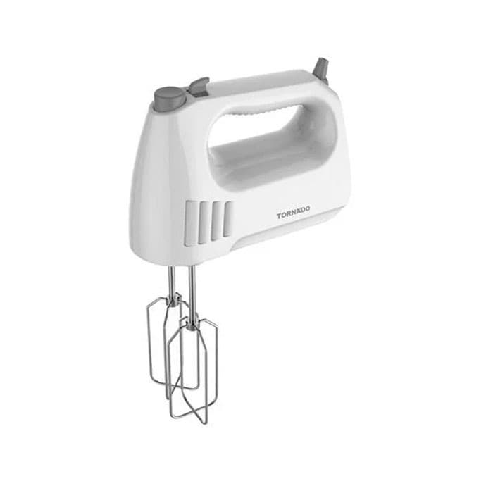Tornado Hand Mixer 300W With 4 Speeds and Turbo Speed - White - HM300T
