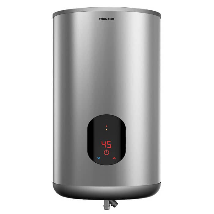 Tornado Electric Water Heater Digital Screen 65L -  Silver EWH-S65CSE-S