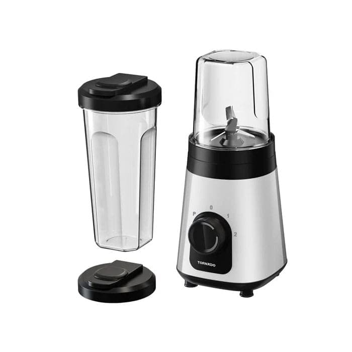 Tornado Personal Blender 320 Watt - 0.60 Liter - Extra 0.3 Liter Jar - White - PB-320T