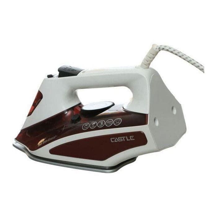 Castle Steam Iron  2400 Watt - White* Red - SI2024C
