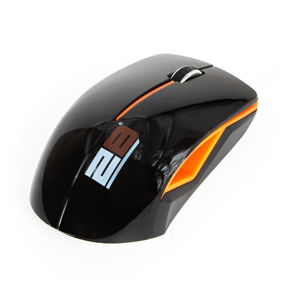 2B (MO33O) 2.4G Wireless Mouse - Orange With Black Cover
