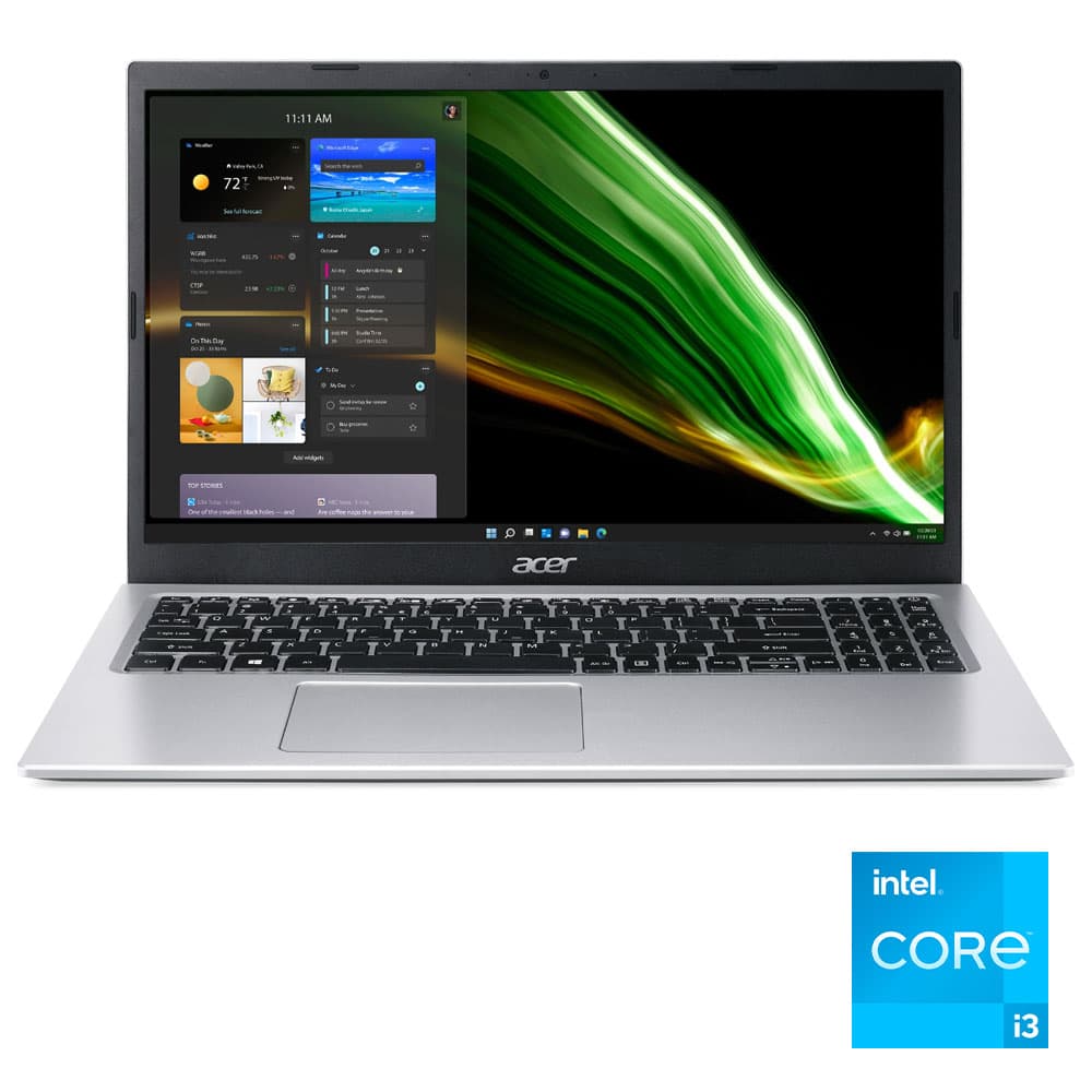 Acer Aspire 3 Laptop - Intel® Core™ i3-1115G4 - 4GB - 1TB - Intel UHD Graphics - 15.6" FHD - Pure Silver