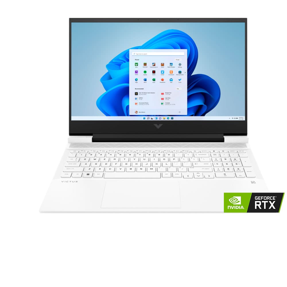 HP Victus 16-e0002ne - AMD Ryzen™ 7-5800H - 16GB - 1TB SSD - NVIDIA® GeForce® RTX™ 3050 4GB - 16"FHD - Win10 - Ceramic white
