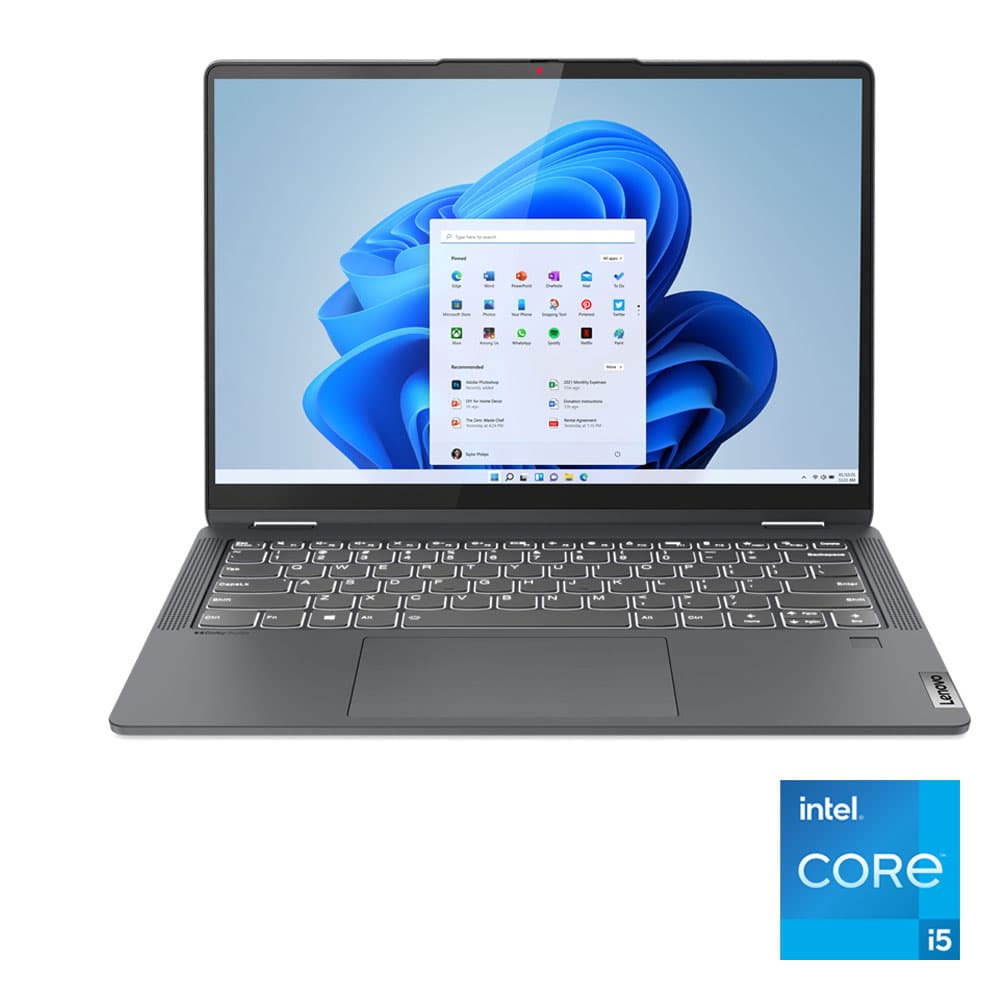 Lenovo IdeaPad Flex 5 14IAU7 Laptop - Intel® Core™ i5-1235U - 8GB - 512GB SSD - Intel Iris Xe Graphics - 14" WUXGA - Win11 - Storm Grey