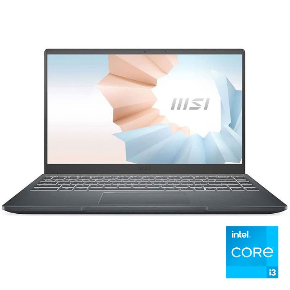 MSI Modern 14 - Intel® Core™ i3-1115G4 - 4GB - 256GB SSD - Intel® UHD Integrated Graphics - 14"FHD - Carbon Gray