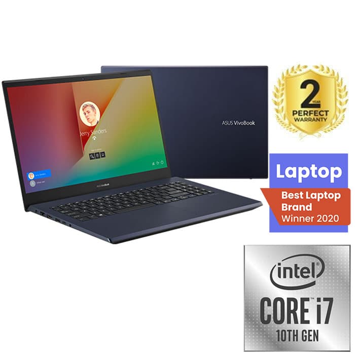Asus Vivobook X571LH-BQ007T - Intel® Core™I7-10870H - 16GB - 1TB+256GB SSD - NVIDIA GeForce GTX 1650 4GB - 15.6"FHD - Win10 - Star Black