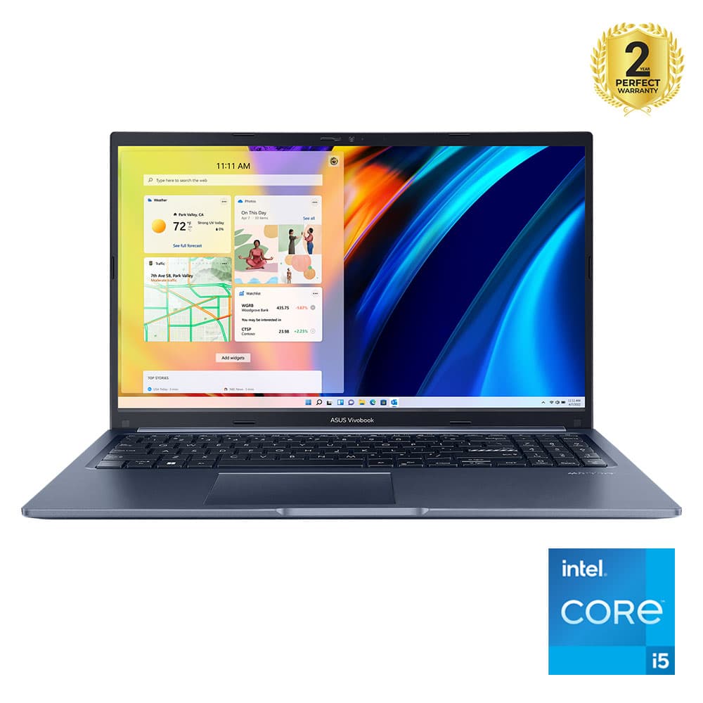 Asus Vivobook 15 X1502ZA-BQ005W Laptop - Intel® Core™i5-1235U - 8GB - 512GB SSD - Intel UHD Graphics - 15.6" FHD - Win11 - Quiet Blue