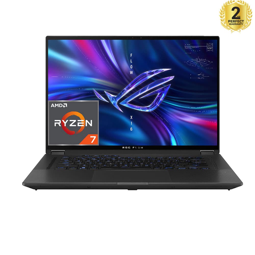 Asus ROG Flow X16 GV601RM-GRY57W - AMD Ryzen™ R7-6800HS - 16GB - 512GB SSD - NVIDIA® GeForce RTX 3060 6GB - 16" QHD+ - Win11 - Eclipse Gray