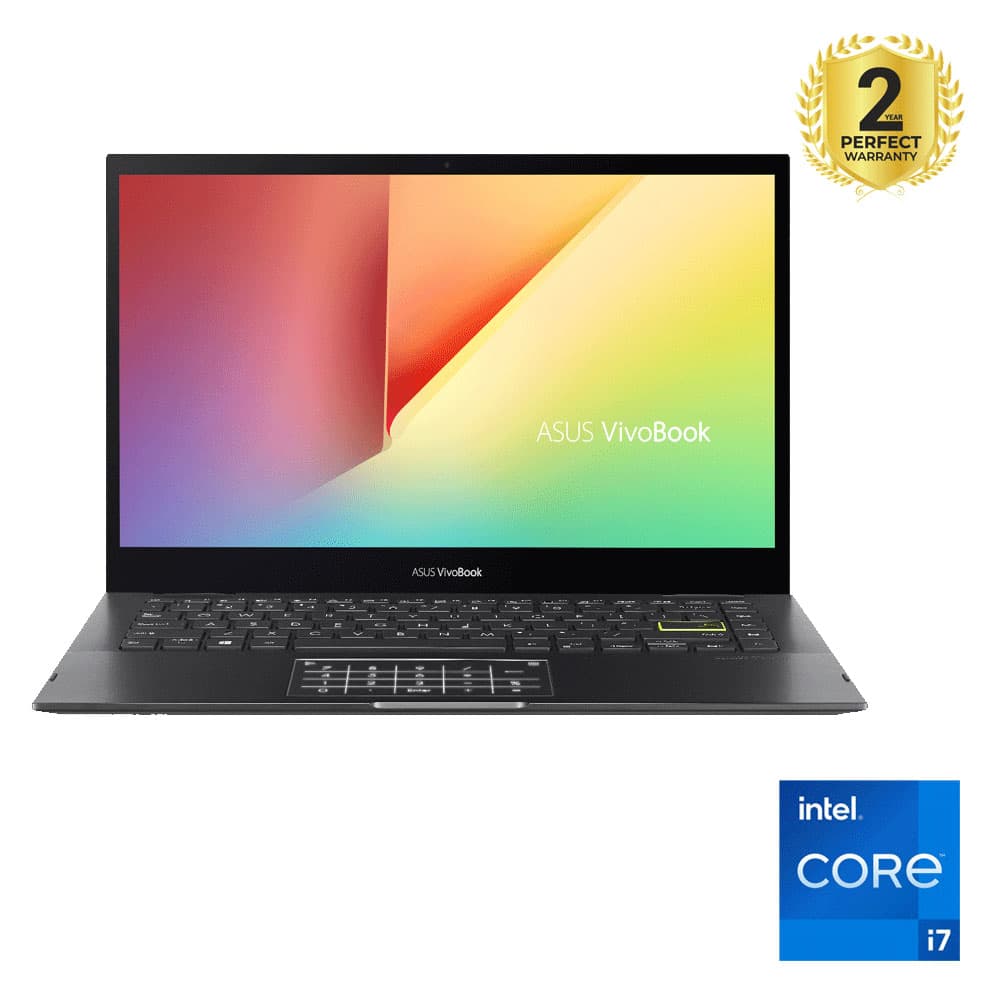 Asus Vivobook Flip 14 TP470EA-EC007W Intel® Core™ i7-1165G7- 8GB - 512GB SSD - Intel® Iris Xe Graphics - 14" FHD - Win11 - Black
