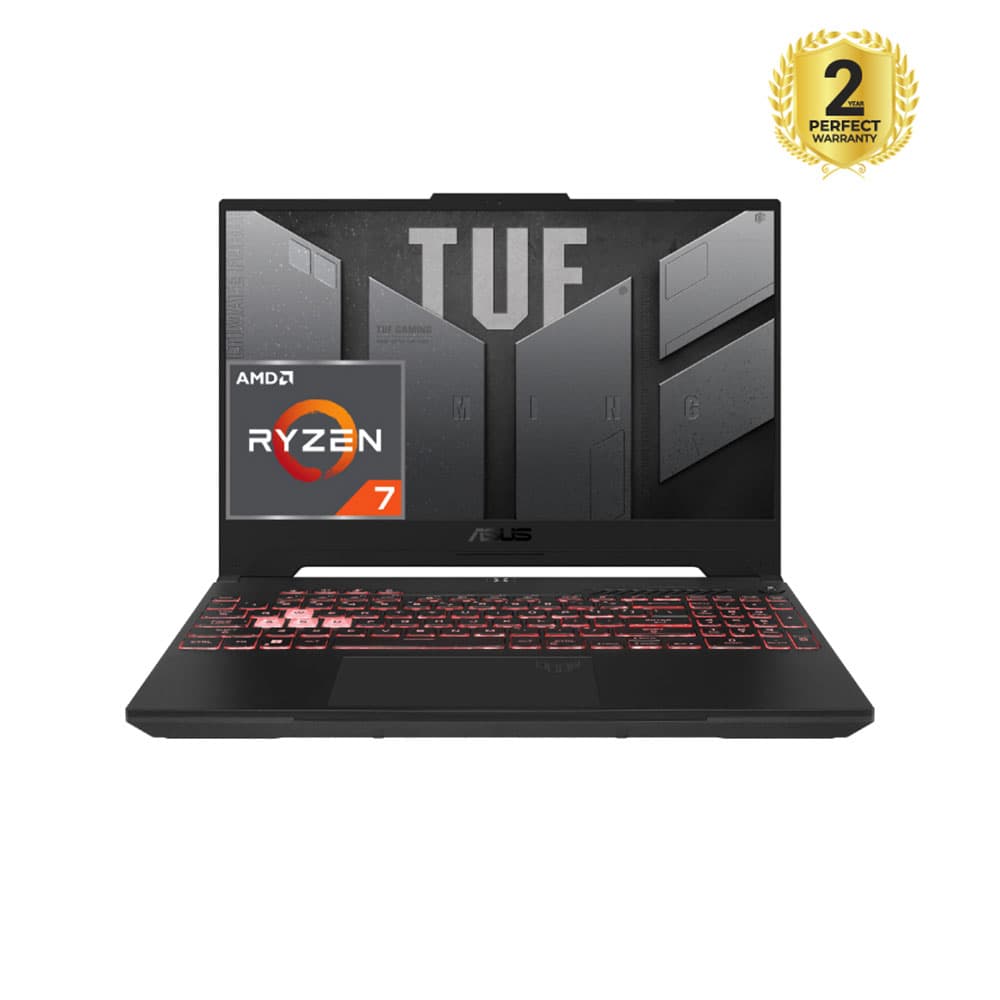 Asus TUF Gaming A15 FA507NU-LP045W Laptop - AMD Ryzen™ 7-7735HS - 16GB - 512GB SSD - NVIDIA® GeForce® RTX™ 4050 6GB - 15.6"FHD - Win11 - Black