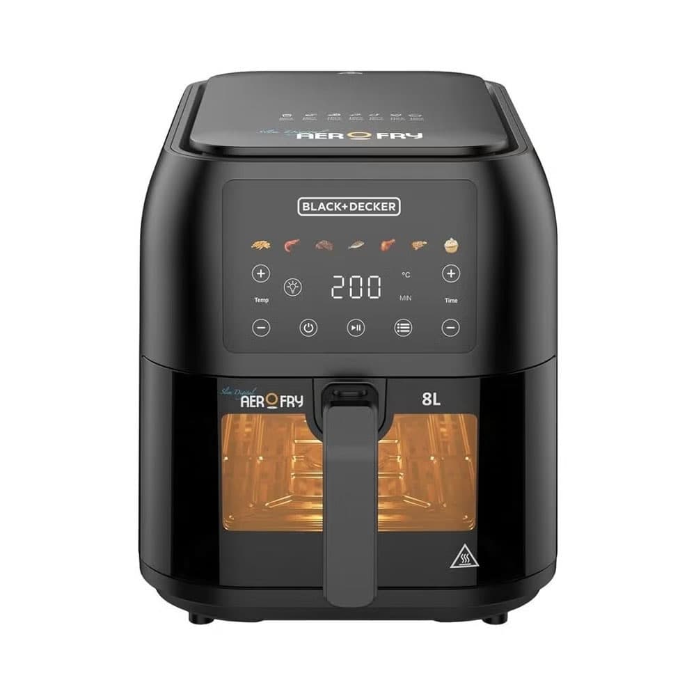 Black & Decker Air Fryer Digital - 8 Liter - 1700 Watt - Black - SAF80W-B5
