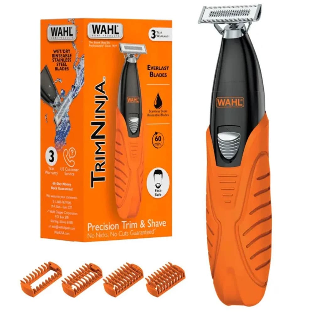 Wahl TrimNinja Cordless Allinone Hair Grooming Trimmer And Shaver - Orange - 3031009