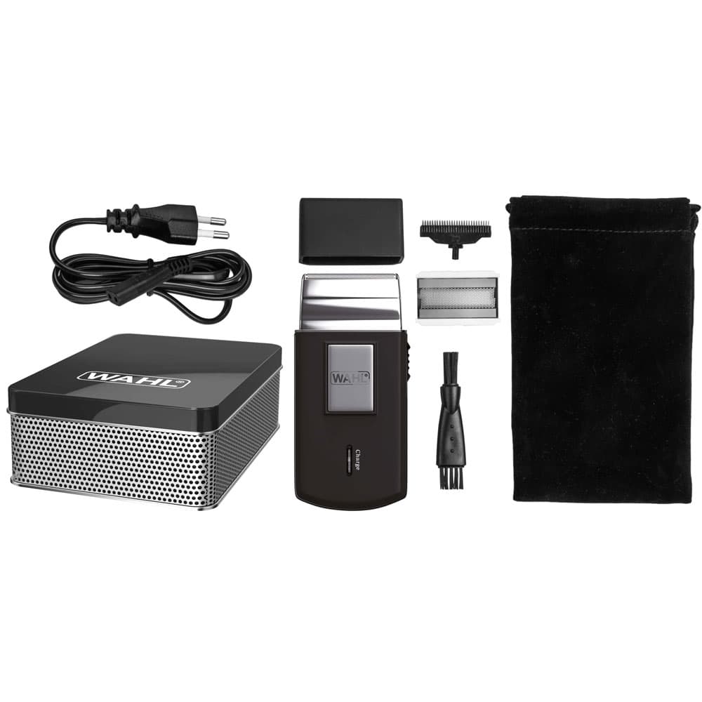 Wahl Travel Shaver Wet & Dry Shave 45 Minutes Cordless Runtime Travel Friendly - Black - 036151027