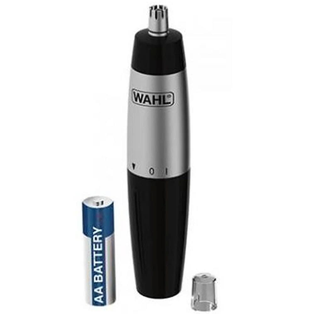 Wahl Lightweight Cordless Nose & Ear Hair Trimmer 1 Blade - Dry Use Battery Powered - Black*Stainless Steel - 05642135
