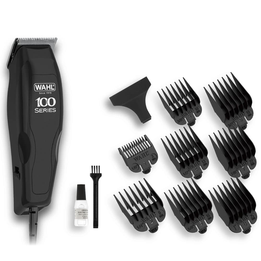 Wahl Home Pro 100 Corded Hair Clipper Kit 9 Watt - 8 Combs - Black - 13950460