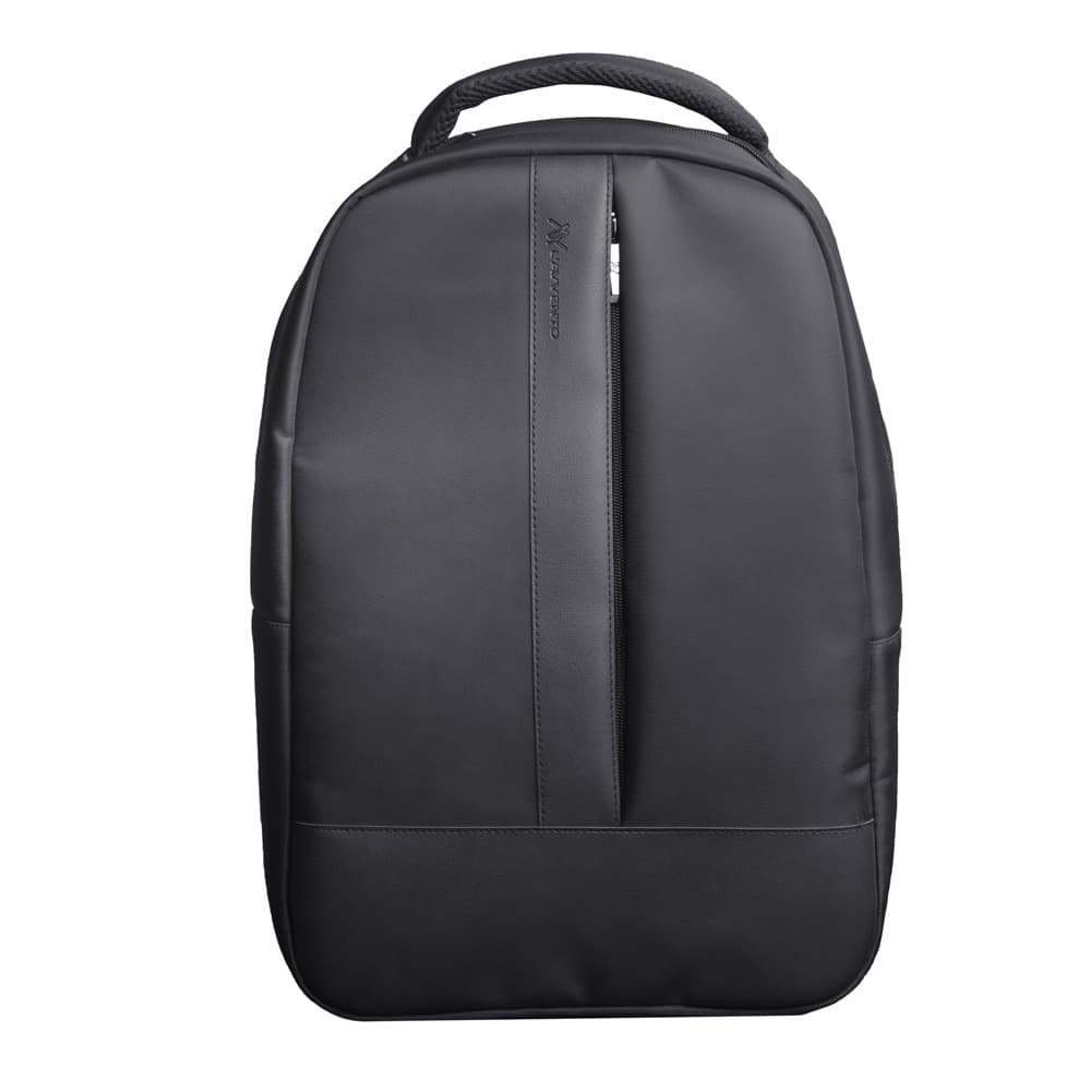 L'AVVENTO (BG796) Laptop Backpack, Made by High Quality Material with L'AVVENTO Zipper Puller fits up to 15.6", - Black
