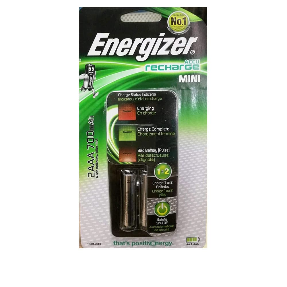 Energizer One Energizer Charger + 2 AAA rechargeable Batteries