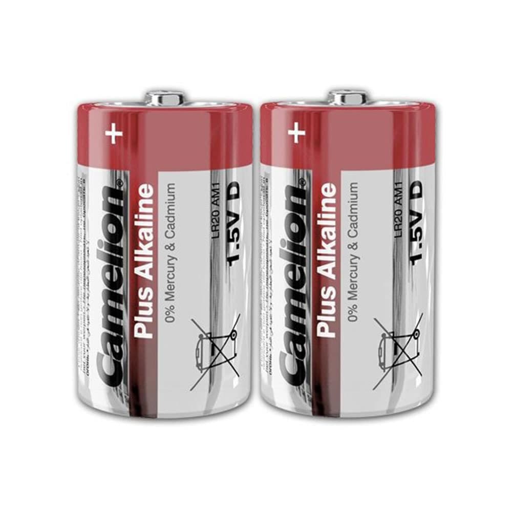 Camelion Battery 21000mAh 2 D Plus Alkaline - LR20-BP2LR20