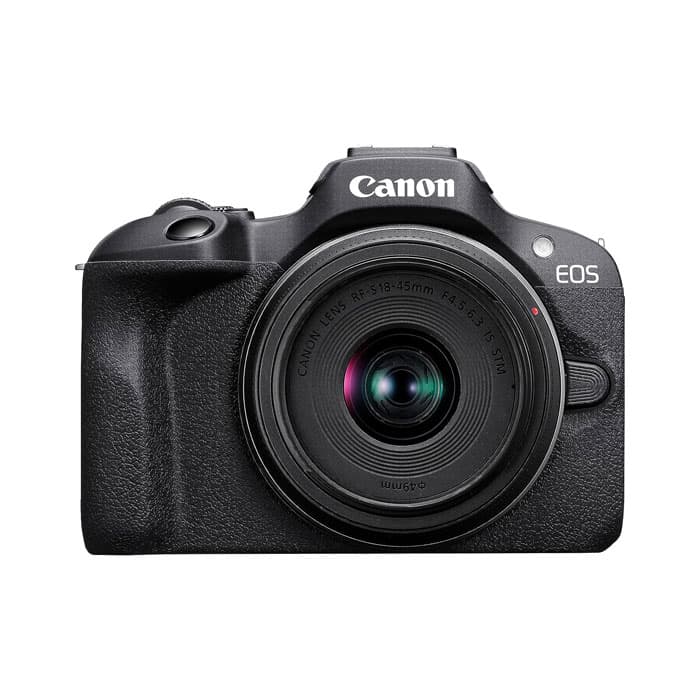 Canon Digital Camera EOS R100 - Black + RFS 18-45 S EU26 Lens