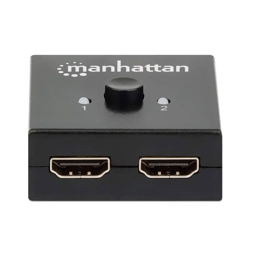 Manhattan 207850 Switch HDMI 4K bi-directional 2 Ports No Power Required - Black