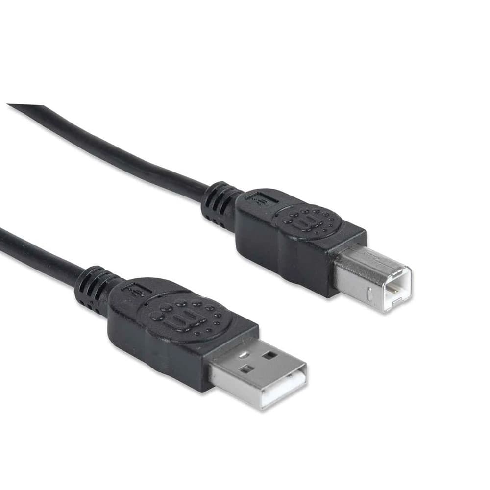 مانهاتن كابل طابعة USB من A Male / B Male طوله 1.8 متر - أسود