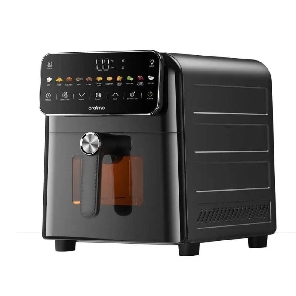 Oraimo Air Fryer IntelliFry 1600 Watt - 9 Liter - Dual- Side Heating at 230°C - Graphite Black - OAF-502A
