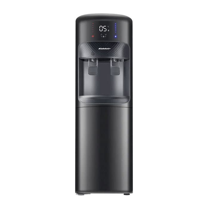 كولدير مبرد مياه تحميل علوي 2 حنفية - بقوة 550 وات - بارد* ساخن -مزود بثلاجة بشاشة LED - أسود - موديل AF 3.1