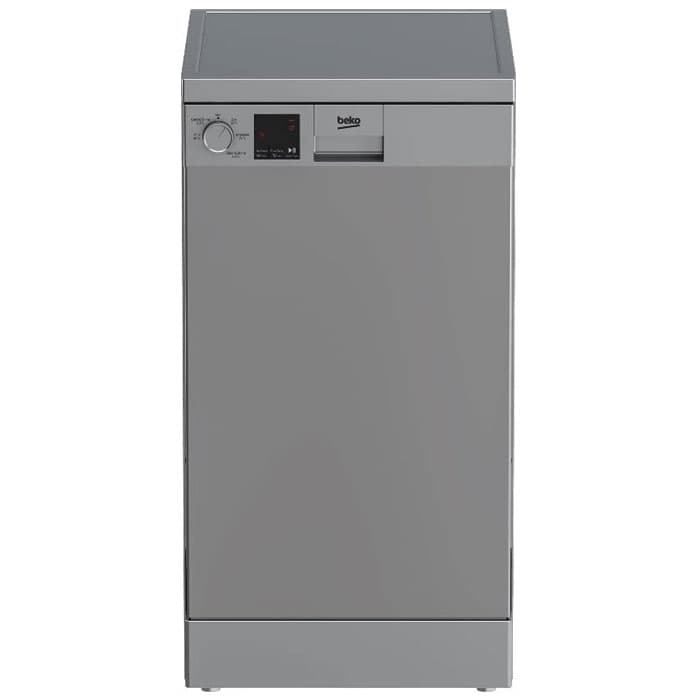 Beko Dishwasher 45 cm 10 PS - 5 Programs Digital - Silver - DVS05020S
