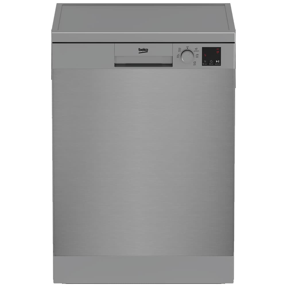 product-Beko Dishwasher 13 persons 5 programs - 60 cm -Inox LED half load + Time Delay - DVN05325X