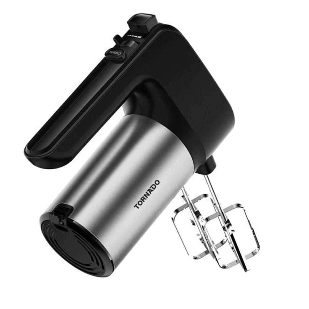 Tornado Hand Mixer 300 Watt 6 Speeds Turbo Speed - Black - THM-300WL