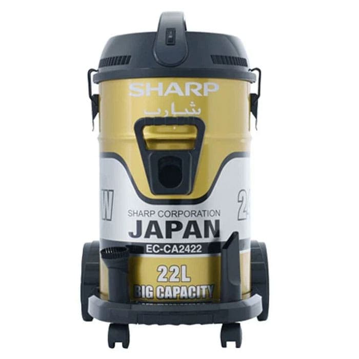 شارب مكنسة برميلية 2400 وات - فلتر قماش - ذهبي - موديل EC-CA2422-X