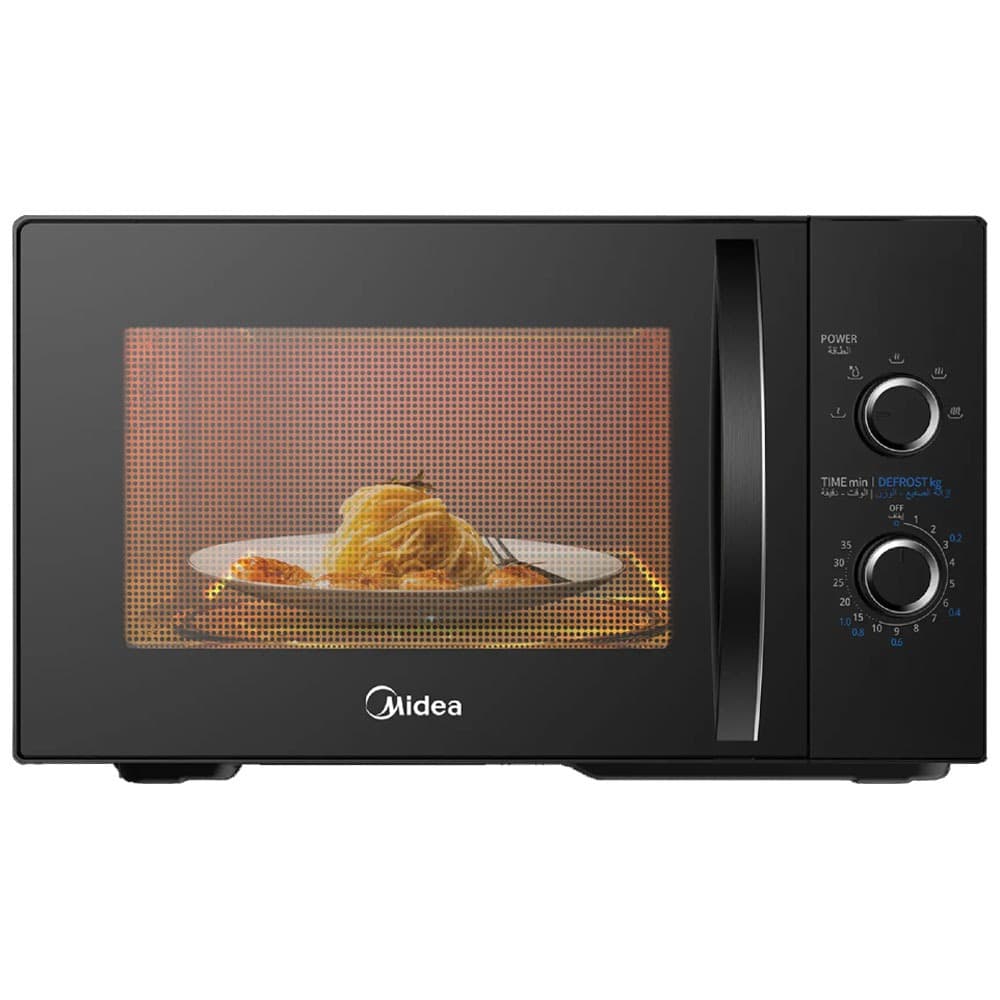 Midea Solo Microwave 25 Liter - 800 Watt - 5 Energy Levels - Black - MM8P022VV