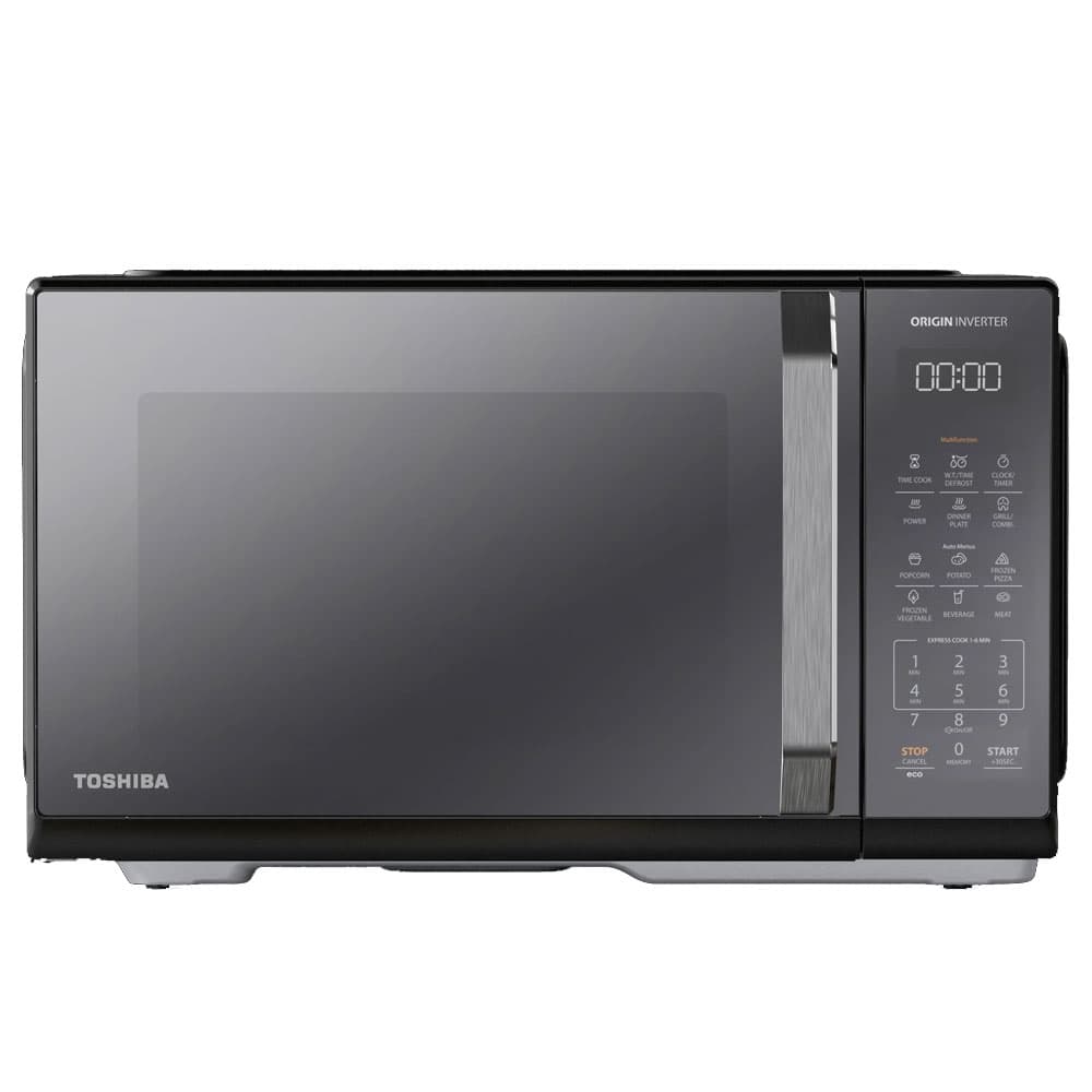 Toshiba Microwave 25 Liter - 1000 Watt Inverter With Grill - Black - MW3EG25PEI(BK)
