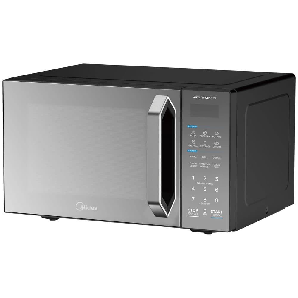 Midea Digital Microwave 25 Liter - 900 Watt Inverter With Grill - Black with Mirror Door - EG9P022MXB